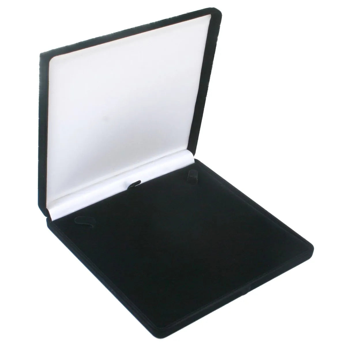 Estojo de Veludo Preto para Colar Grande – 17x17 cm Luxo e Proteção Atelier Moissan