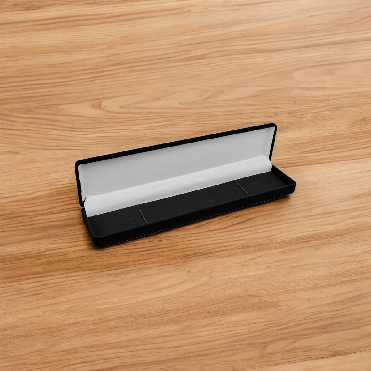 Estojo de Veludo Preto para Pulseira com Elástico – 21,5cm Luxo Atelier Moissan