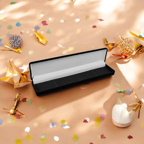 Estojo de Veludo Preto para Pulseira com Elástico – 21,5cm Luxo Atelier Moissan