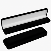 Estojo de Veludo Preto para Pulseira com Elástico – 21,5cm Luxo
