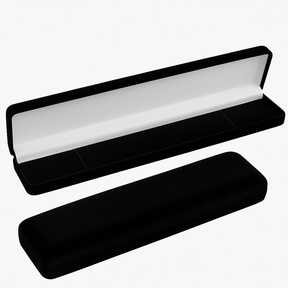 Estojo de Veludo Preto para Pulseira com Elástico – 21,5cm Luxo