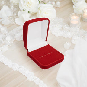 Estojo de Veludo Vermelho para Anel Corte H Atelier Moissan