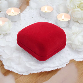Estojo de Veludo Vermelho para Anel Corte H Atelier Moissan