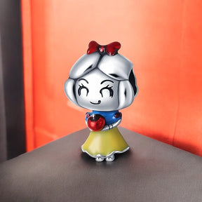 Berloque Branca de Neve com Detalhes em Esmalte Prata 925