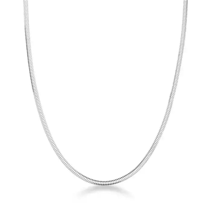 Gargantilha Corrente Lacraia 2,6mm em Prata 925