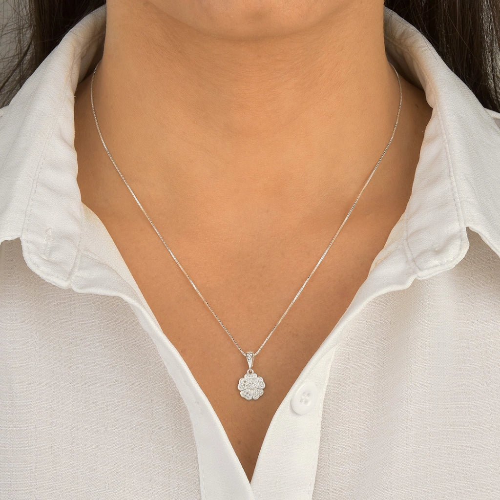 Gargantilha Trevo de Prata 925 – Inspiração Van Cleef