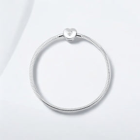 Pulseira Infini Coração com Zircônia em Prata 925 – Tamanho 16cm