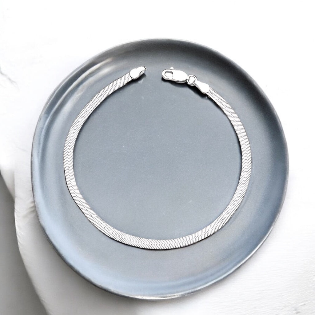 Pulseira Laminada Prata 925 Fio 035 3mm Brilho Intenso