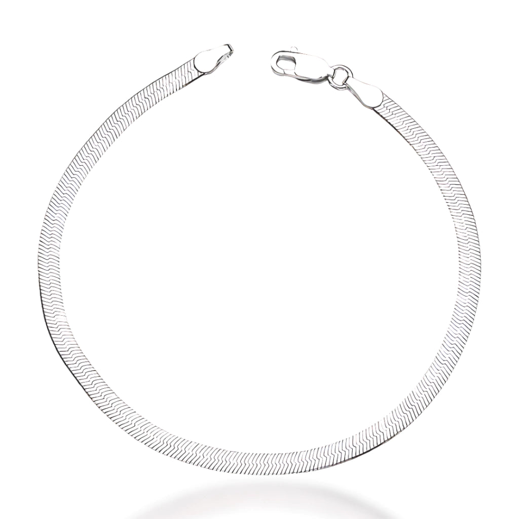 Pulseira Laminada Prata 925 Fio 035 3mm Brilho Intenso