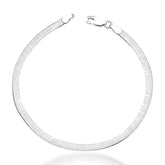 Pulseira Laminada Prata 925 Fio 035 3mm Brilho Intenso