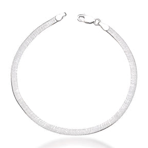 Pulseira Laminada Prata 925 Fio 035 3mm Brilho Intenso
