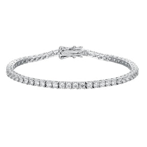 Pulseira Riviera de Prata 925 com Moissanite Elegance | Atelier Moissan