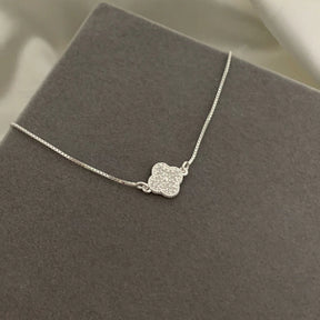 Pulseira Trevo Cravejado Prata 925 Joia Fina Legítima2