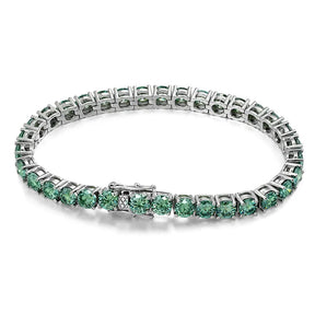 Riviera com Moissanite Verde Green Sparkle | Atelier Moissan